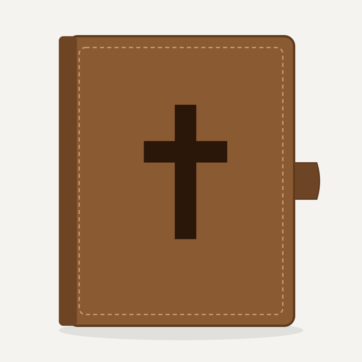 Leather Bible Cover - Cross