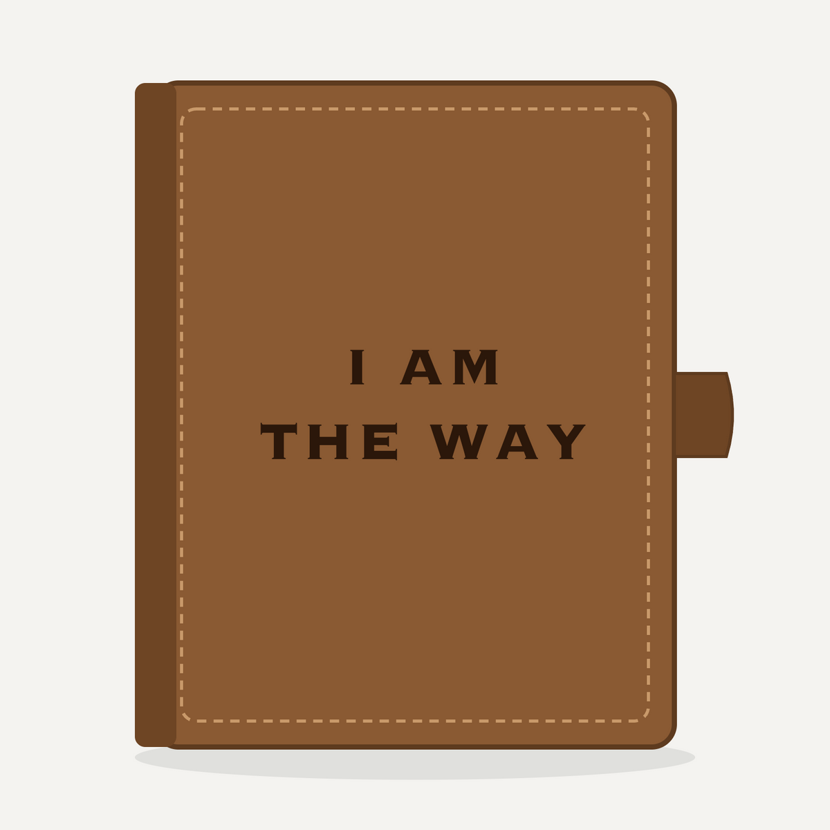 Leather Bible Cover - I AM THE WAY