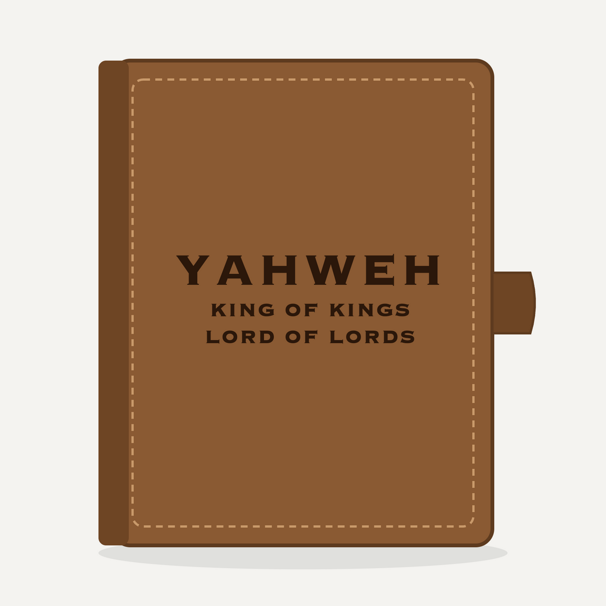 Leather Bible Cover - Yahweh