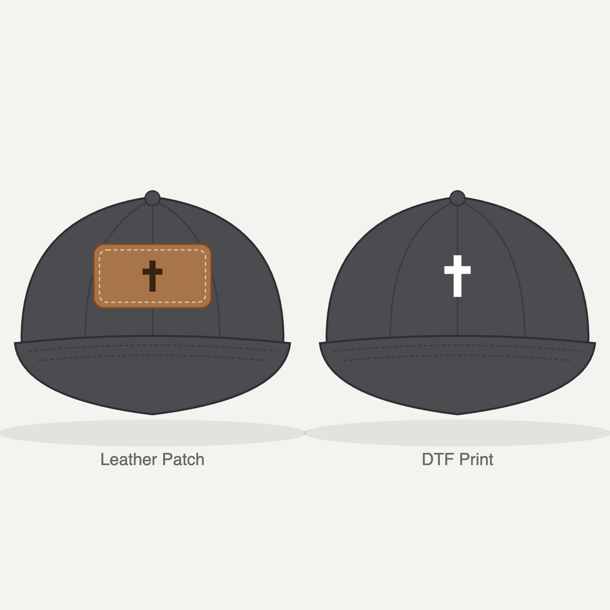 Cross Dad Hat - Dark Grey