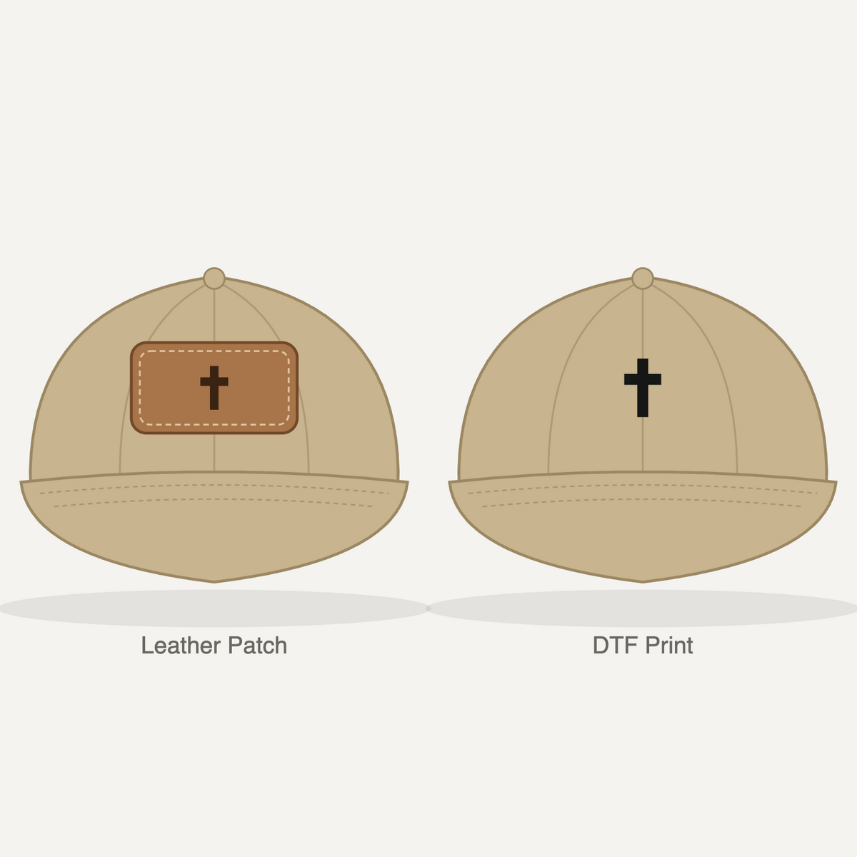 Cross Dad Hat - Khaki
