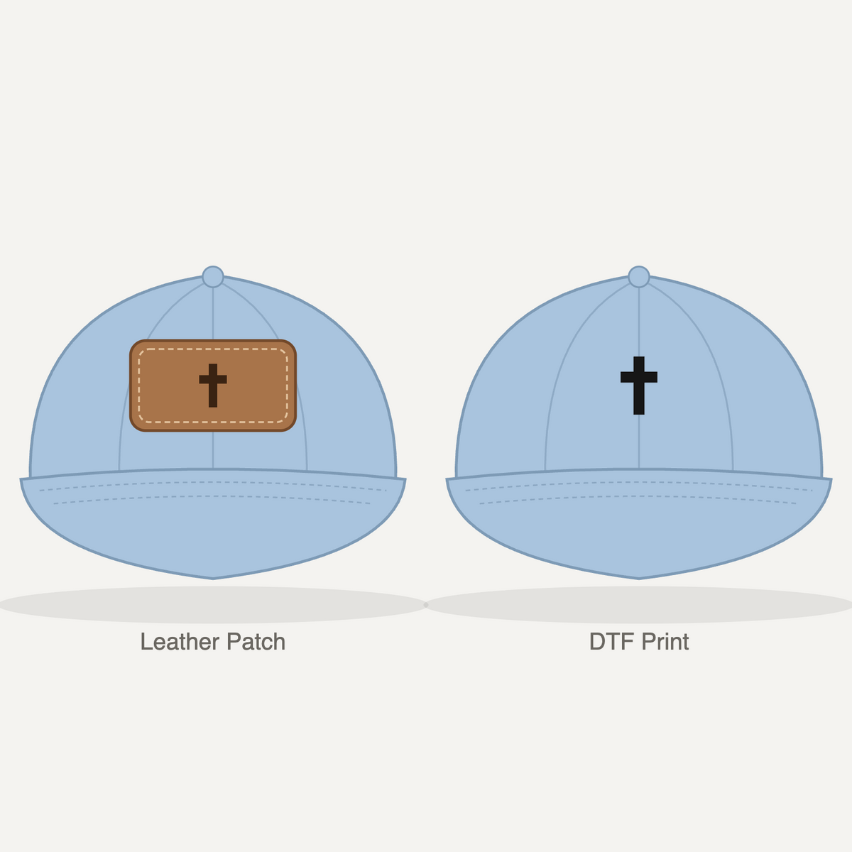 Cross Dad Hat - Light Blue