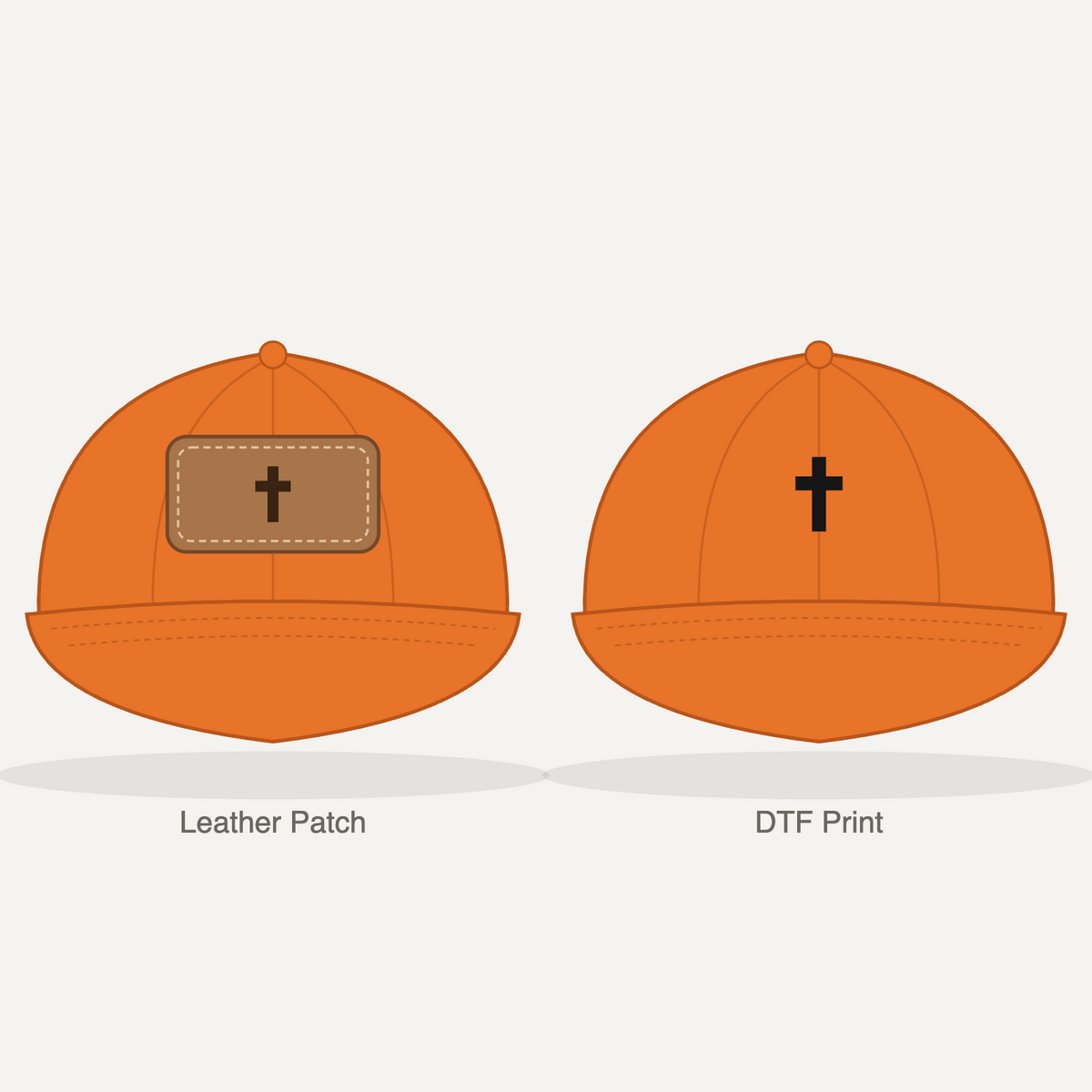 Cross Dad Hat - Orange