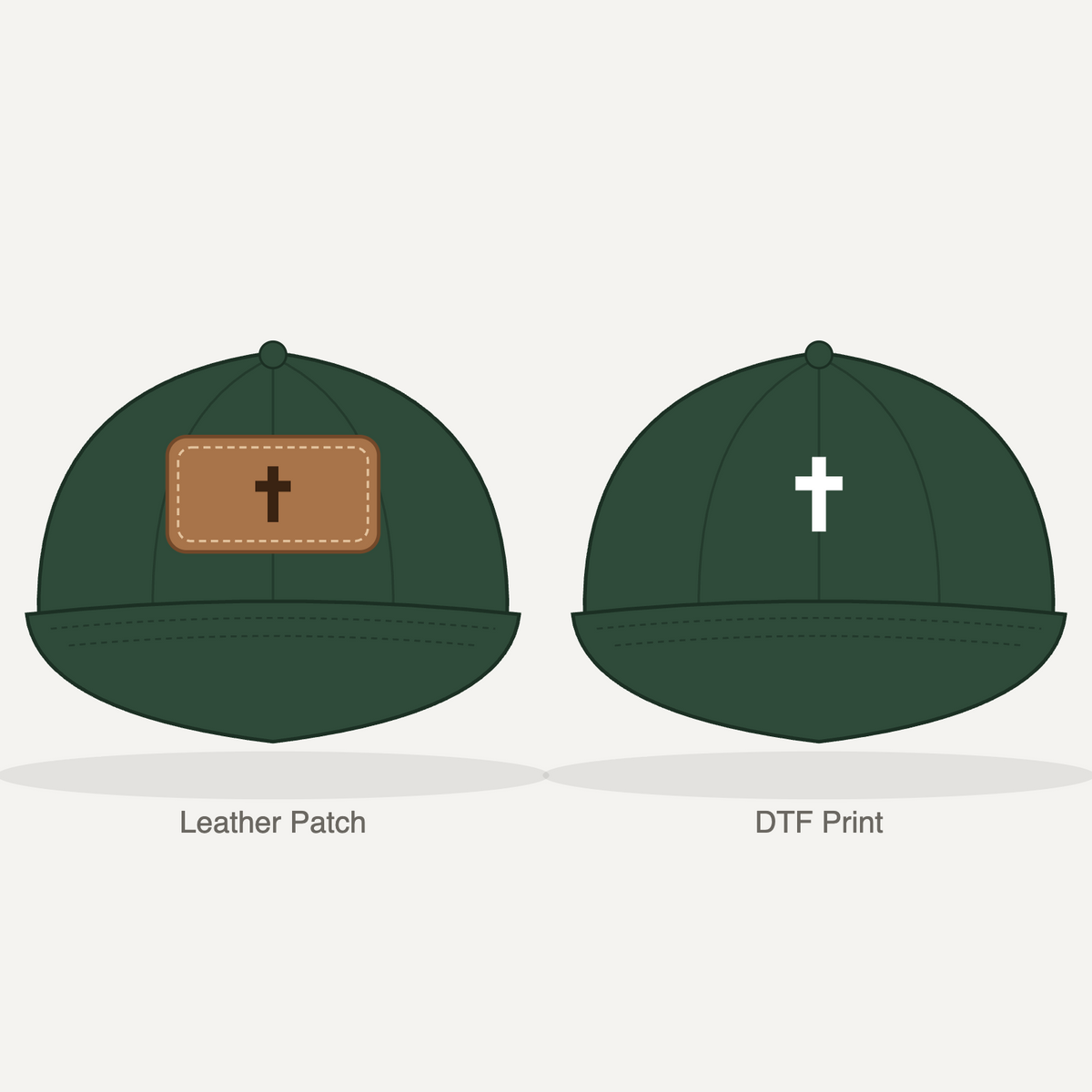 Cross Dad Hat - Spruce