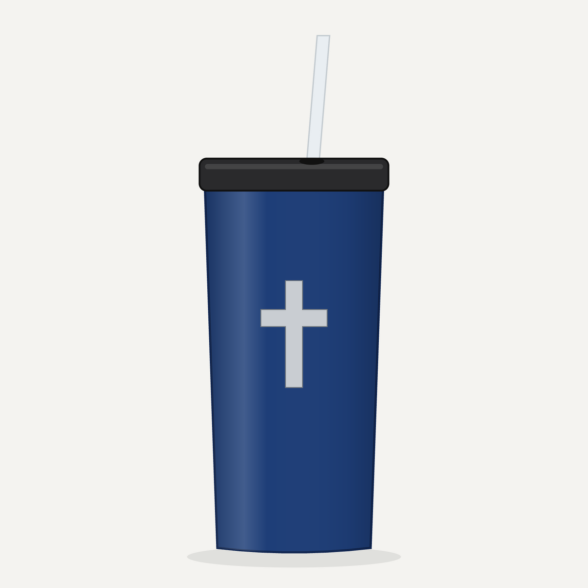 Cross 20 oz Tumbler - Dark Blue
