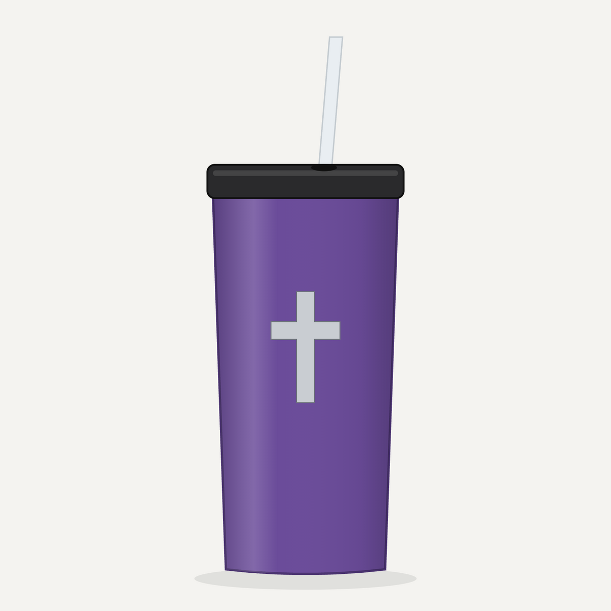 Cross 20 oz Tumbler - Purple
