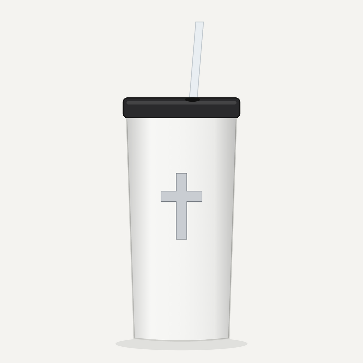 Cross 20 oz Tumbler - White