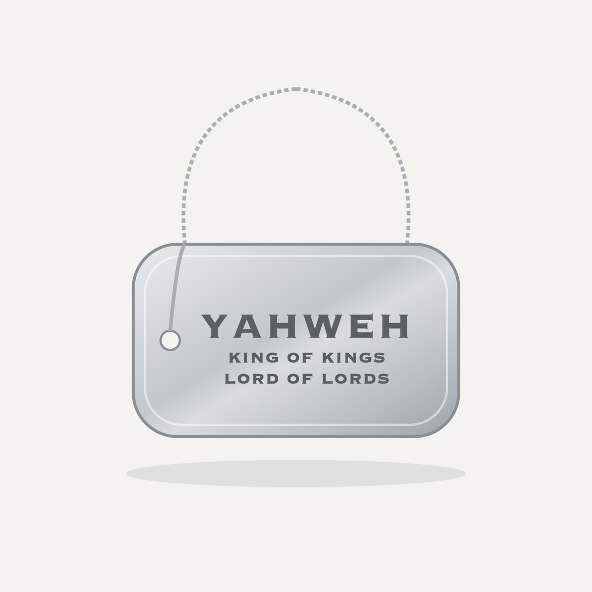 Dog Tag Necklace - Yahweh