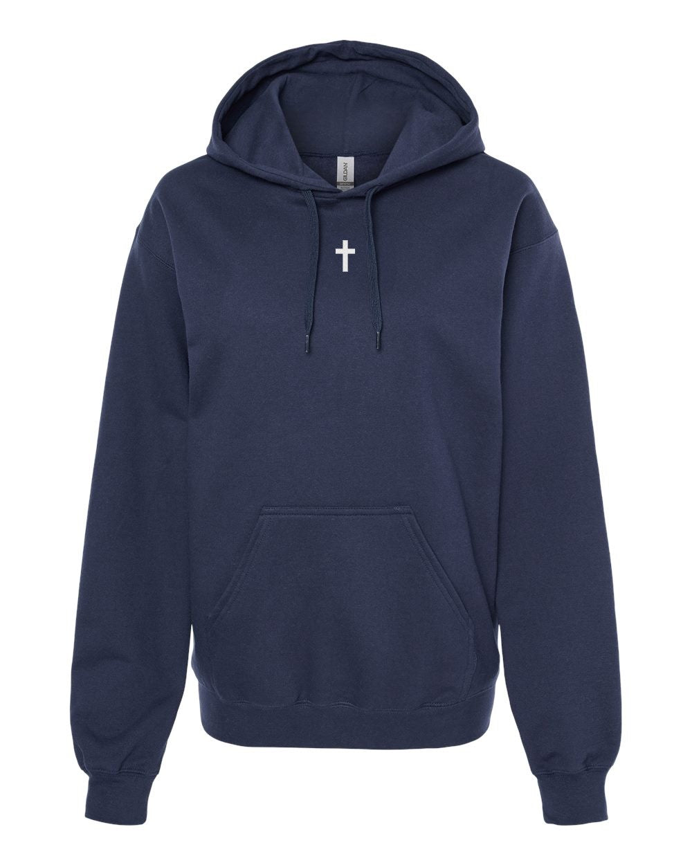 Collar Cross Hoodie - Navy