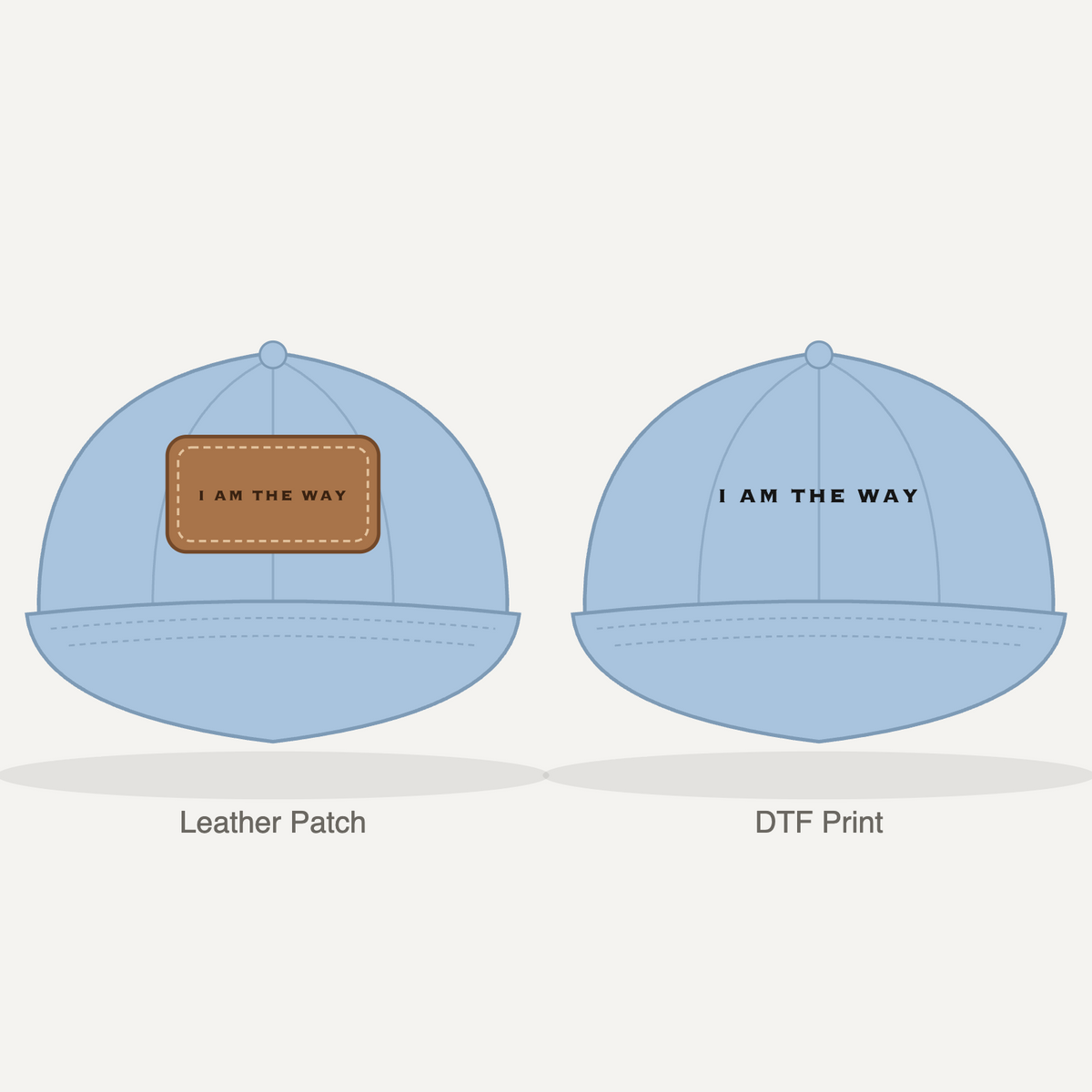 I AM THE WAY Dad Hat - Light Blue