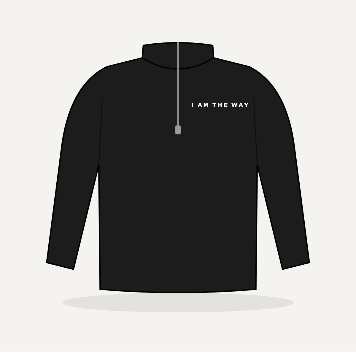 I AM THE WAY Quarter-Zip - Black