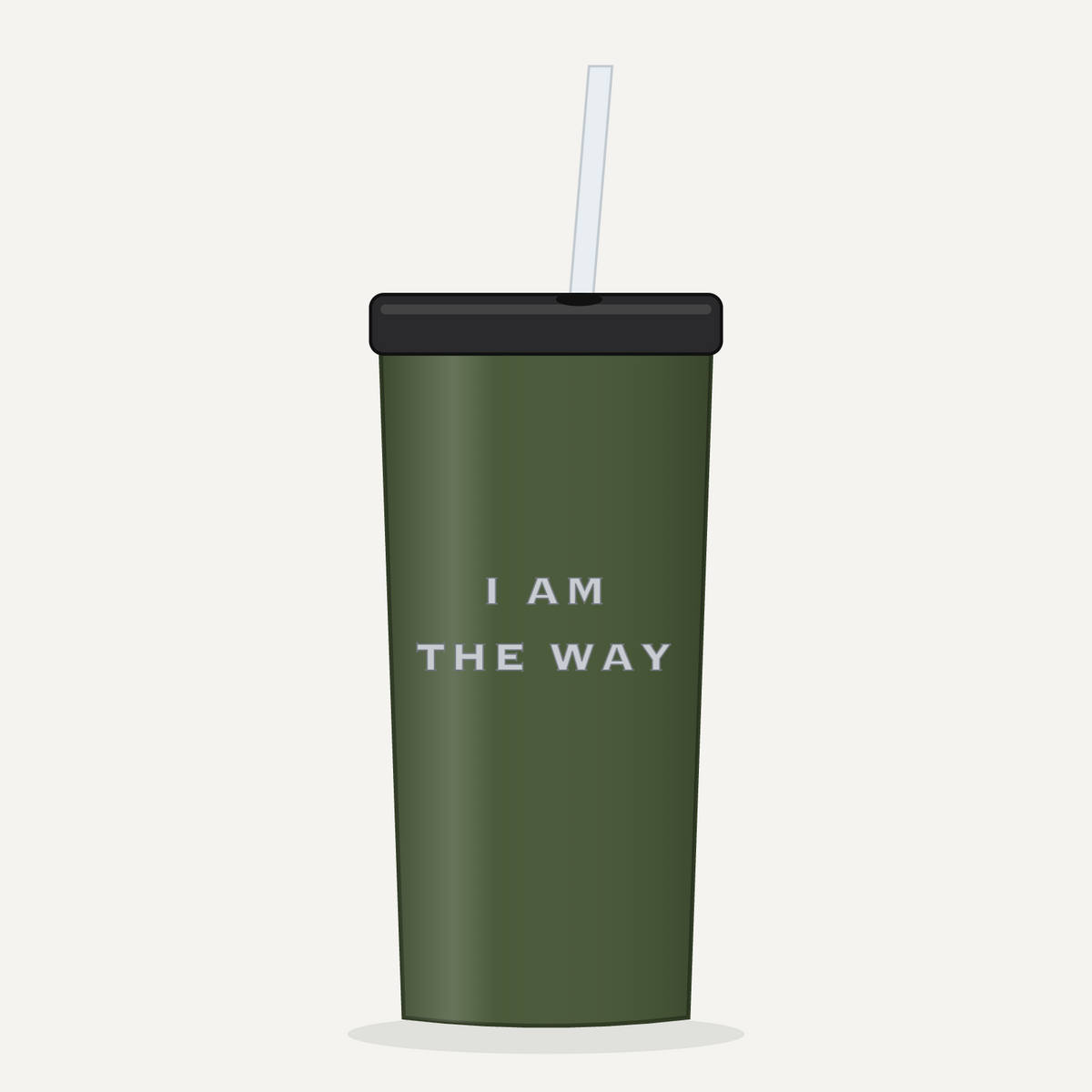 I AM THE WAY 20 oz Tumbler - Army Green