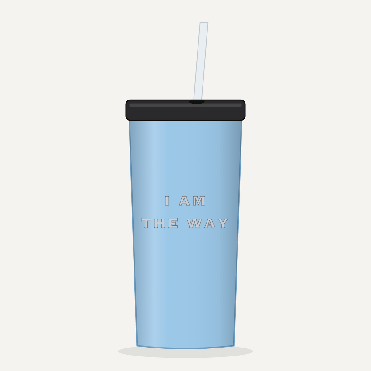 I AM THE WAY 20 oz Tumbler - Light Blue