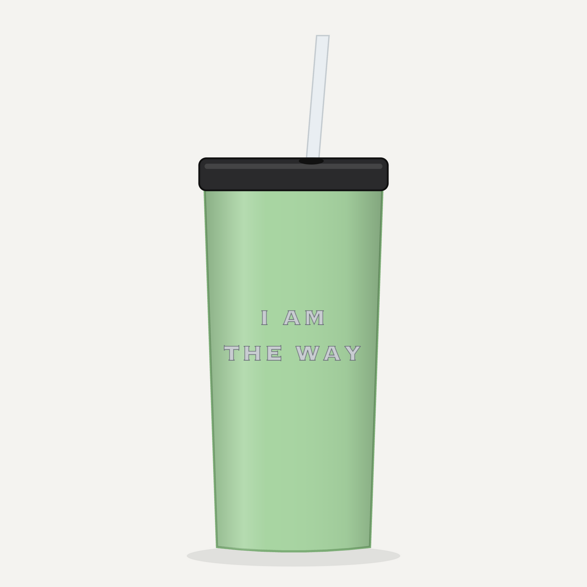 I AM THE WAY 20 oz Tumbler - Light Green