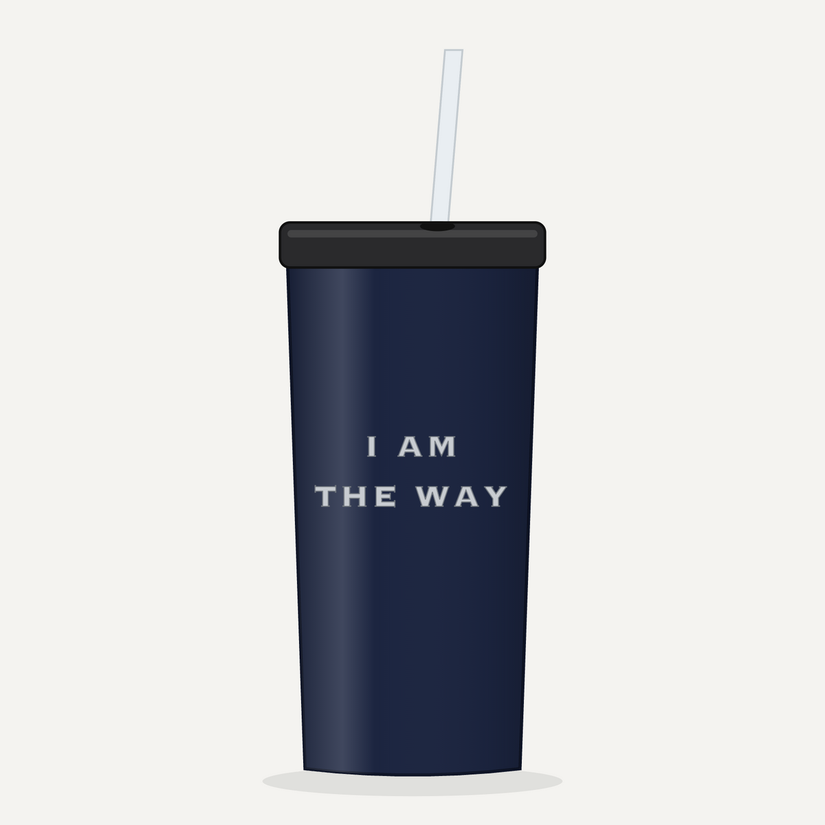I AM THE WAY 20 oz Tumbler - Navy Blue