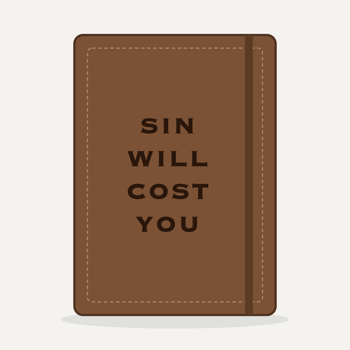 Engraved Journal - Sin Will Cost You