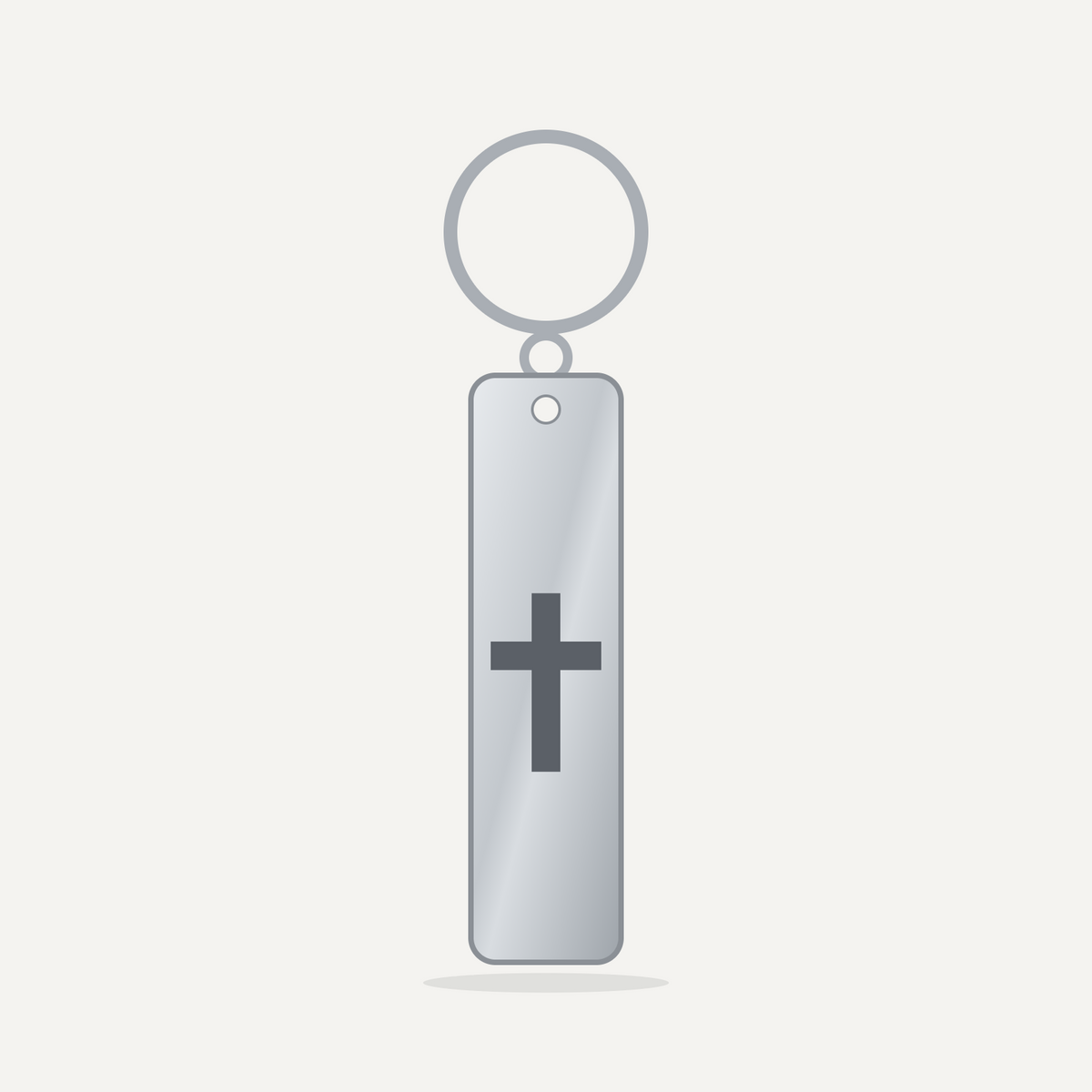 Engraved Keychain - Cross