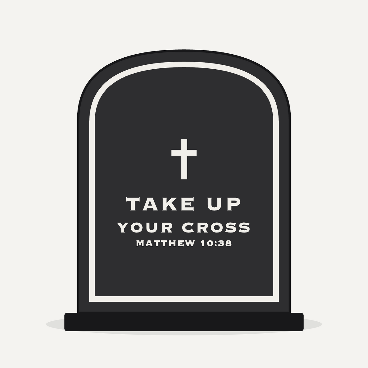 Scripture Plaque - Take Up Your Cross
