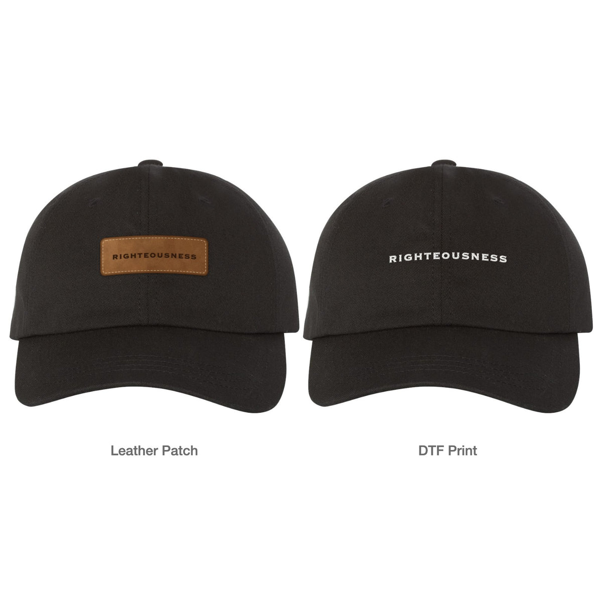 Righteousness Dad Hat - Black