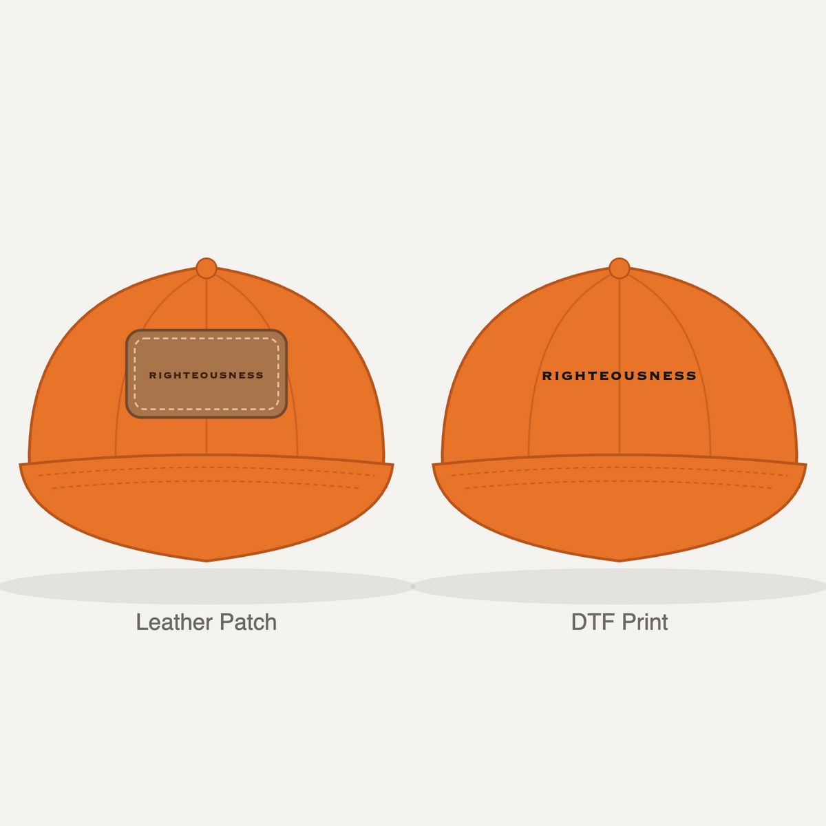 Righteousness Dad Hat - Orange