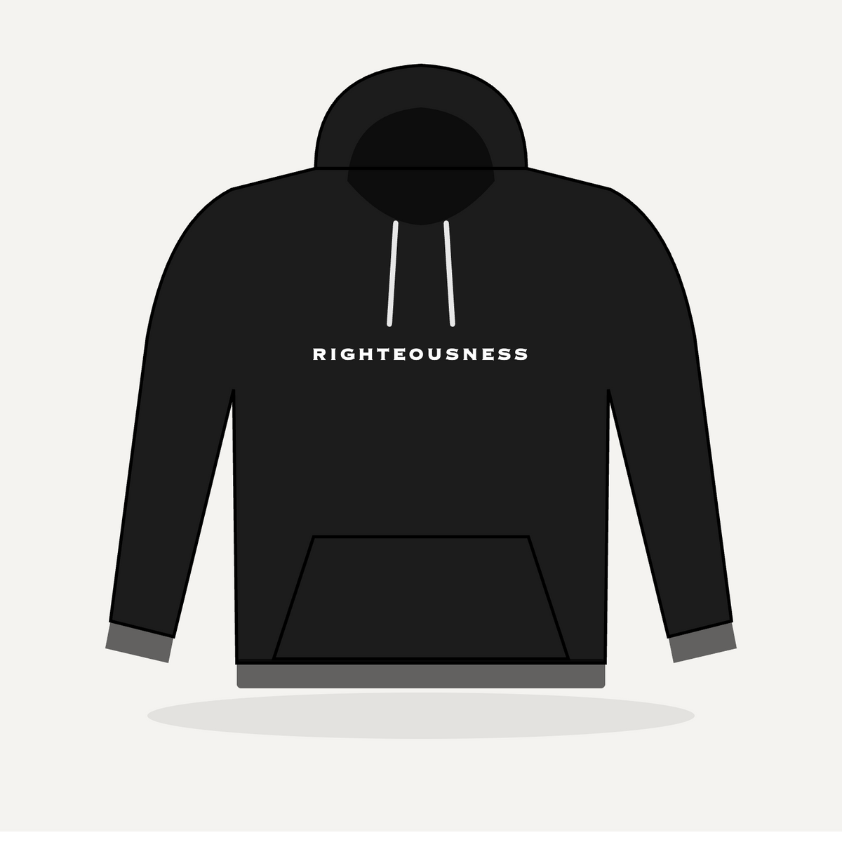 Righteousness Hoodie - Black