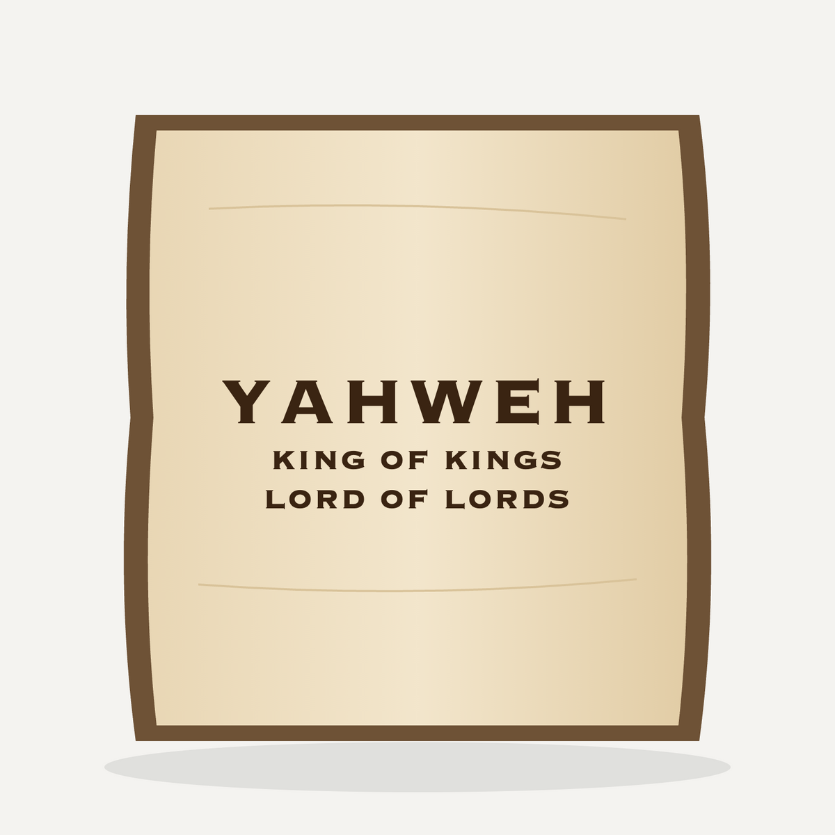Basswood Sign - Yahweh