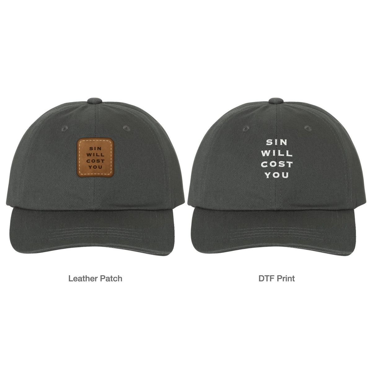 Sin Will Cost You Dad Hat - Dark Grey