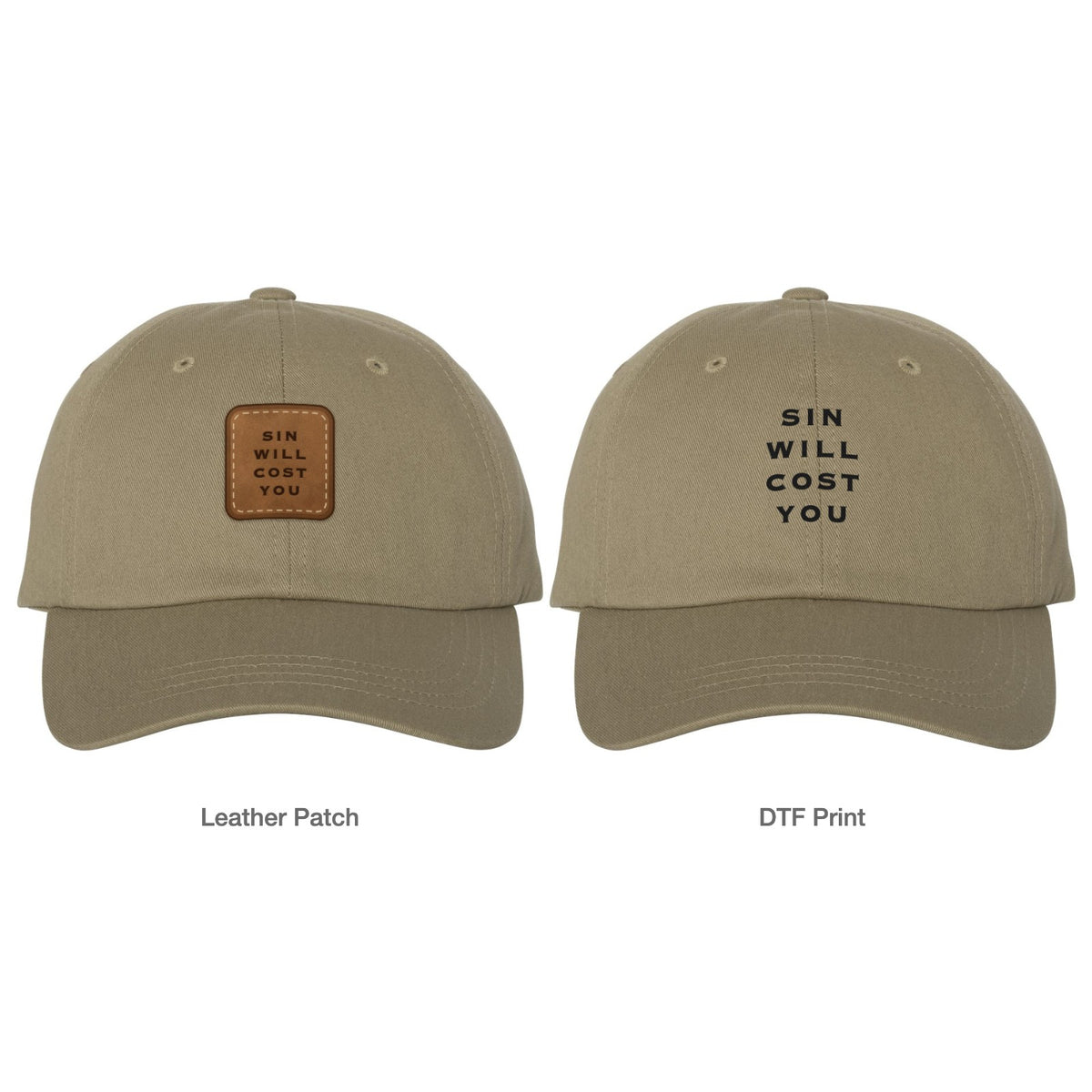Sin Will Cost You Dad Hat - Khaki