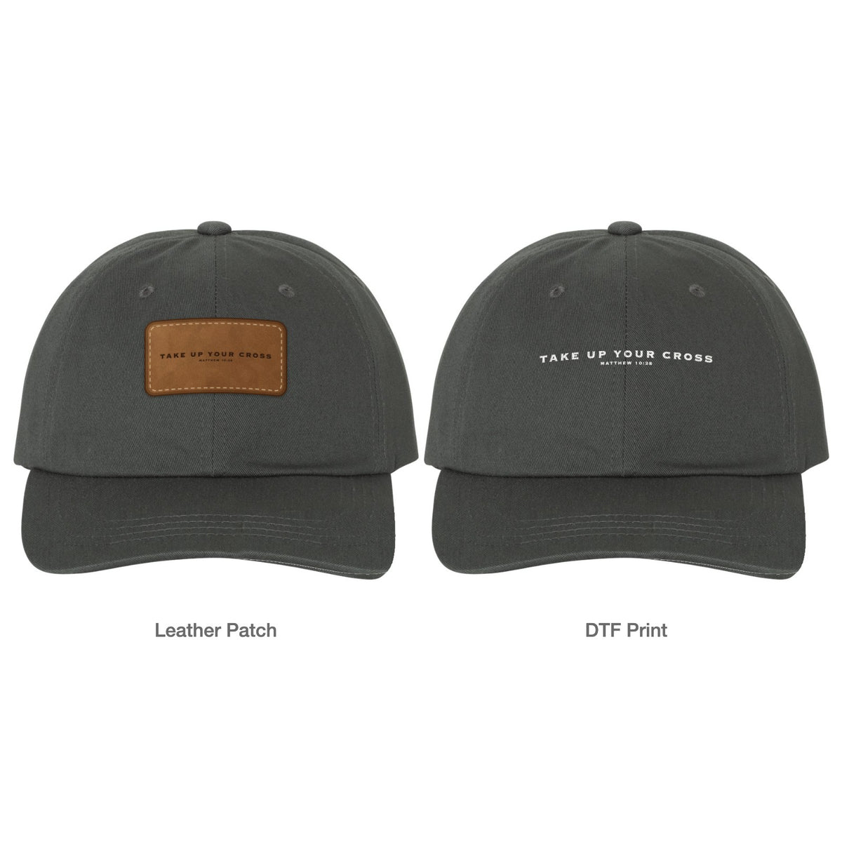Take Up Your Cross Dad Hat - Dark Grey