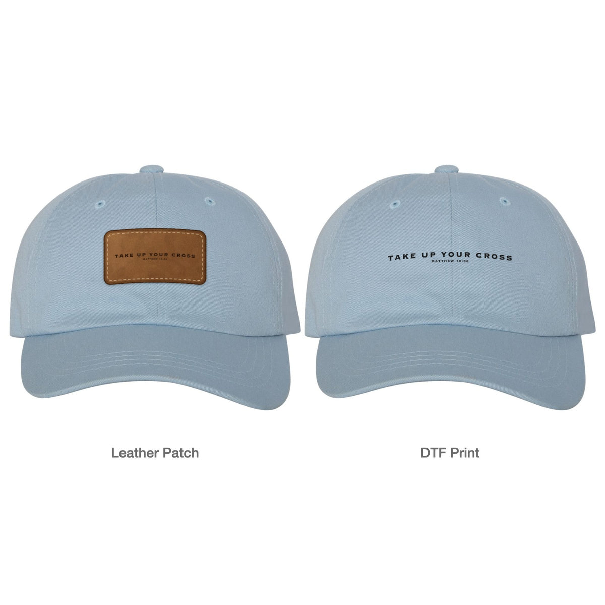 Take Up Your Cross Dad Hat - Light Blue