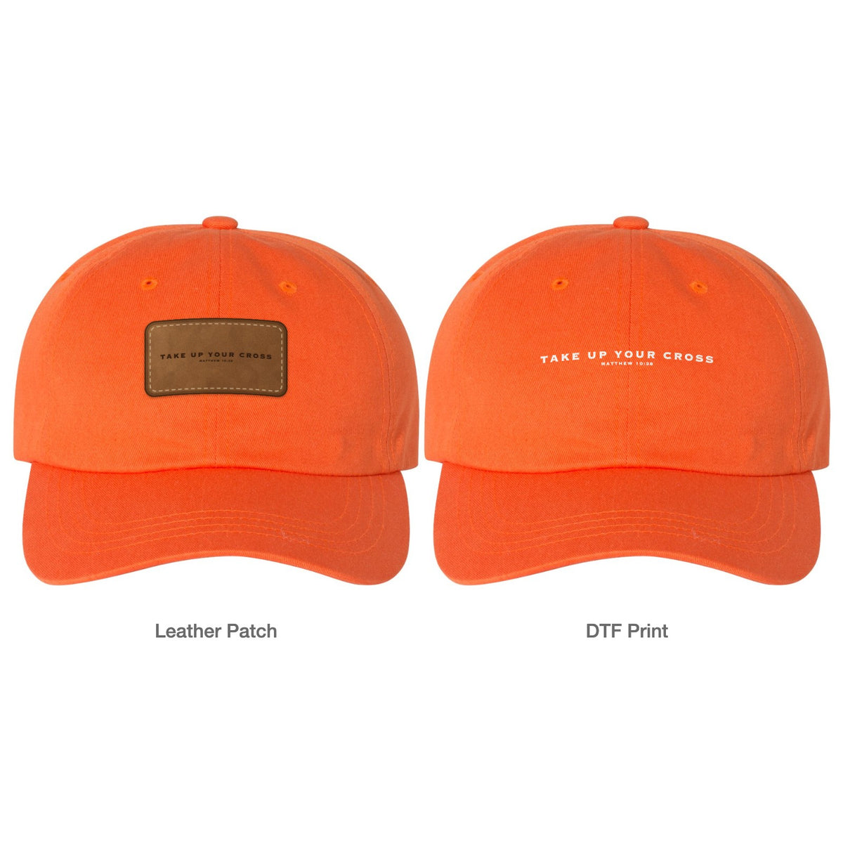 Take Up Your Cross Dad Hat - Orange