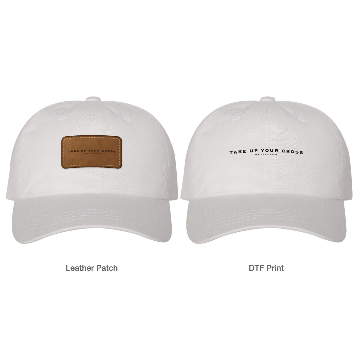 Take Up Your Cross Dad Hat - White