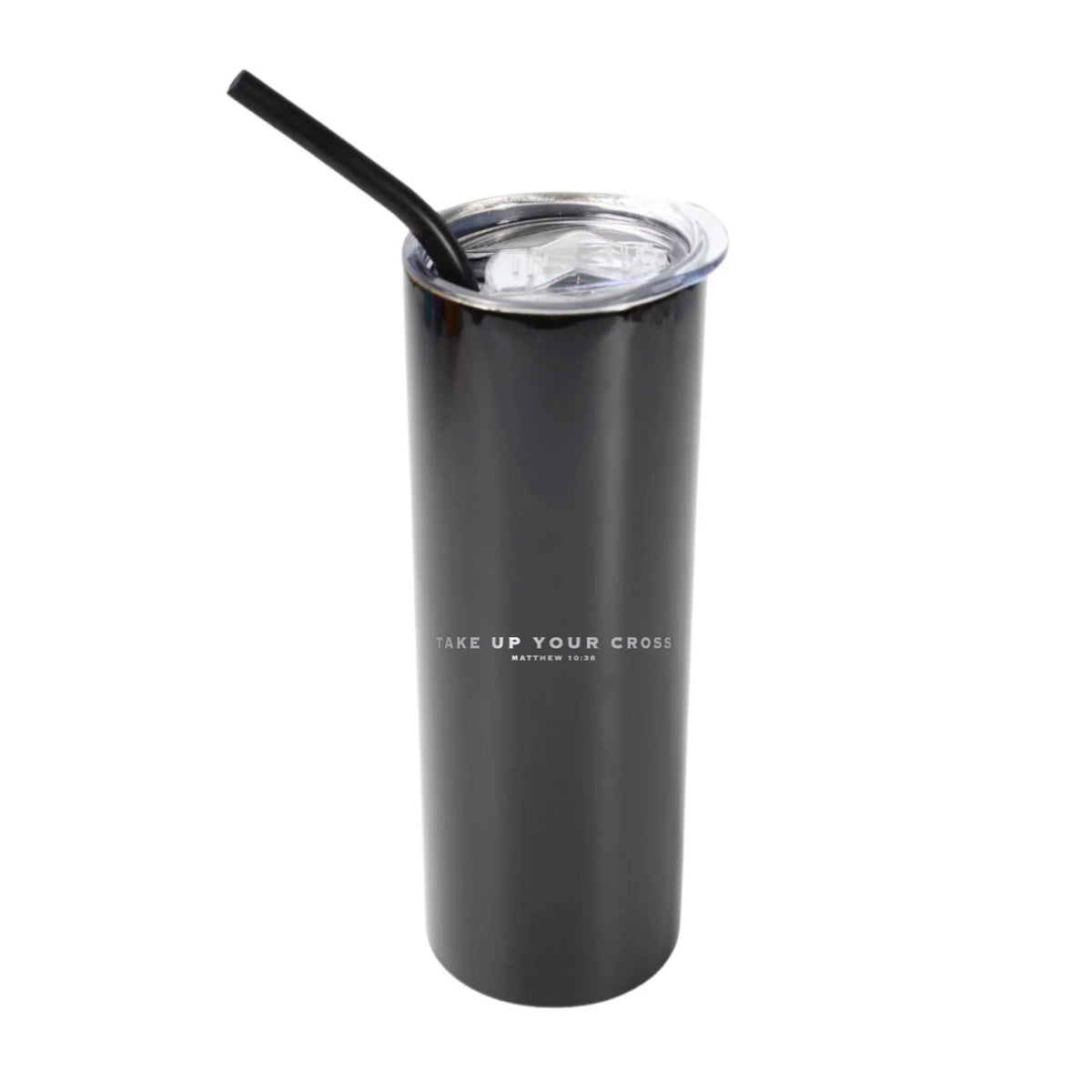 Take Up Your Cross 20 oz Tumbler - Black