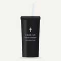 Take Up Your Cross 20 oz Tumbler - Black
