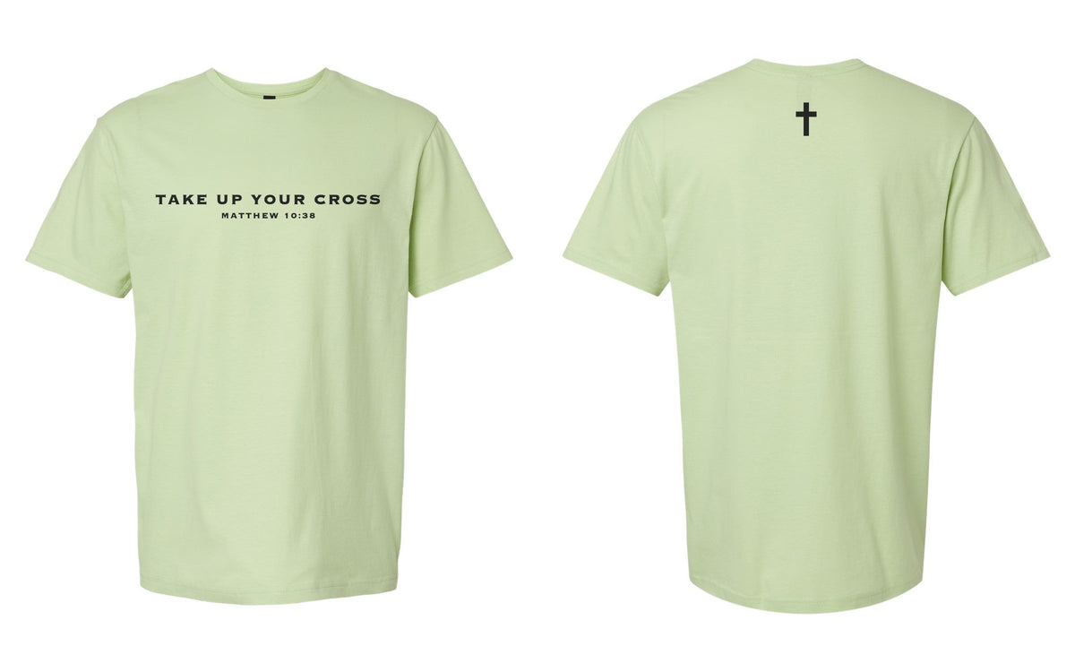 Take Up Your Cross Tee - Pistachio