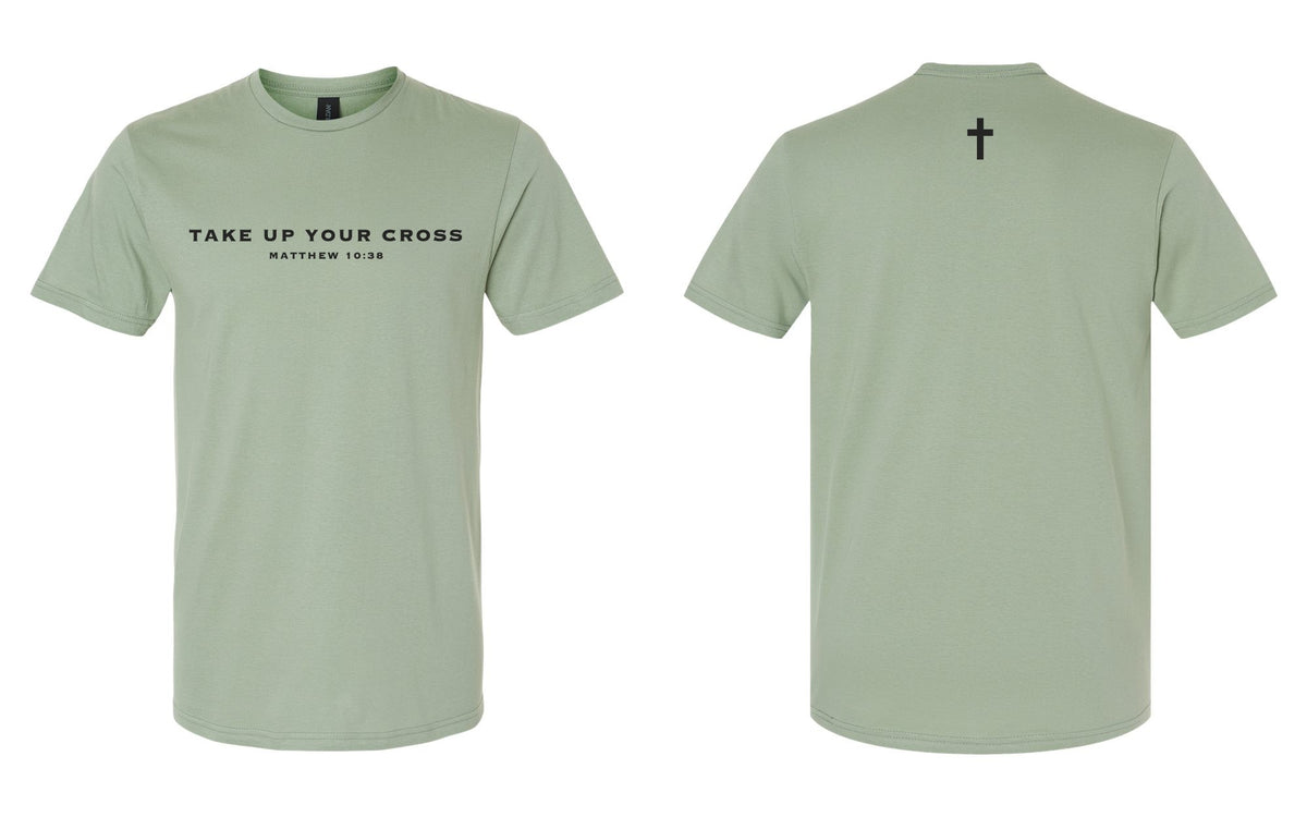 Take Up Your Cross Tee - Sage
