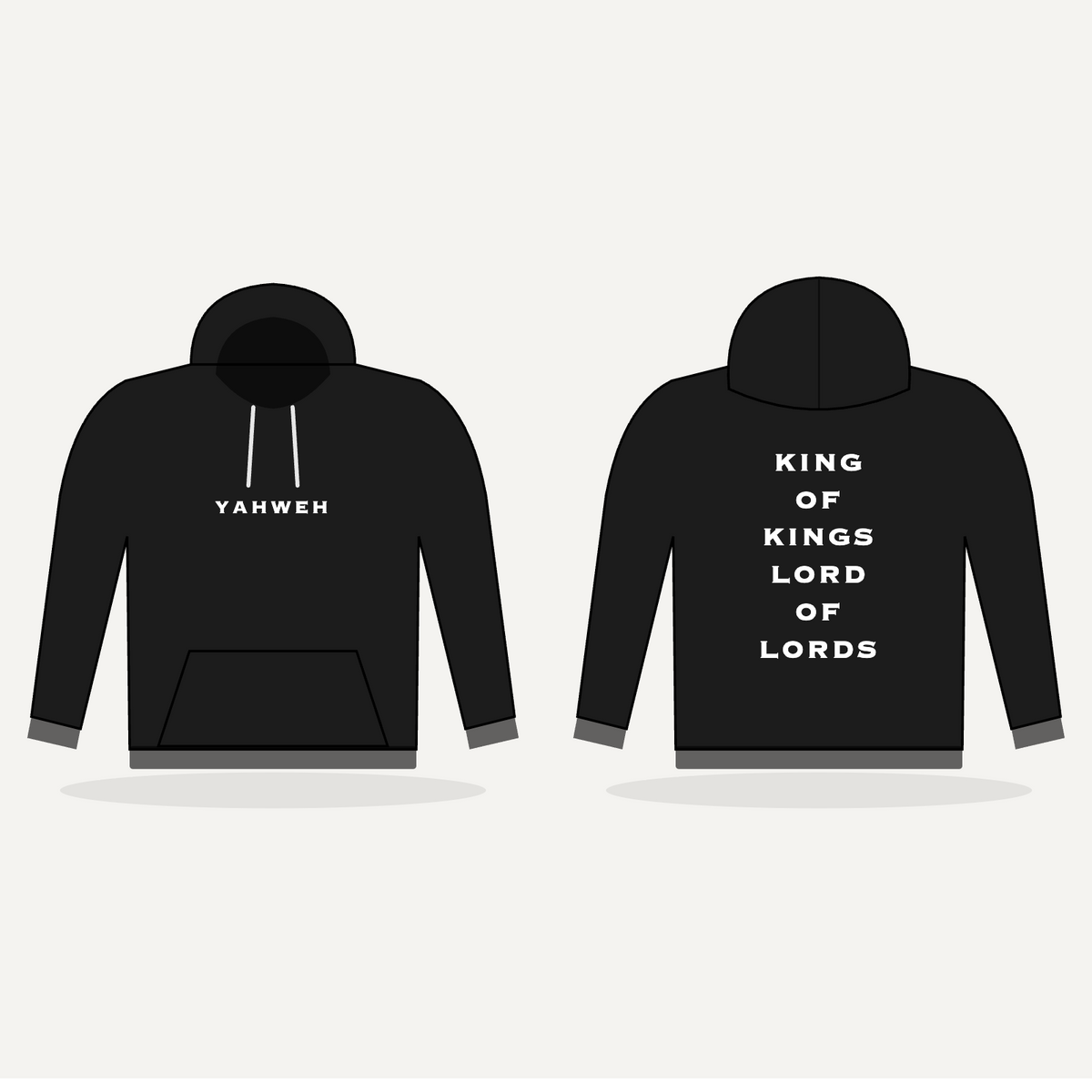 Yahweh King of Kings Hoodie - Black