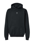 Collar Cross Youth Hoodie - Black