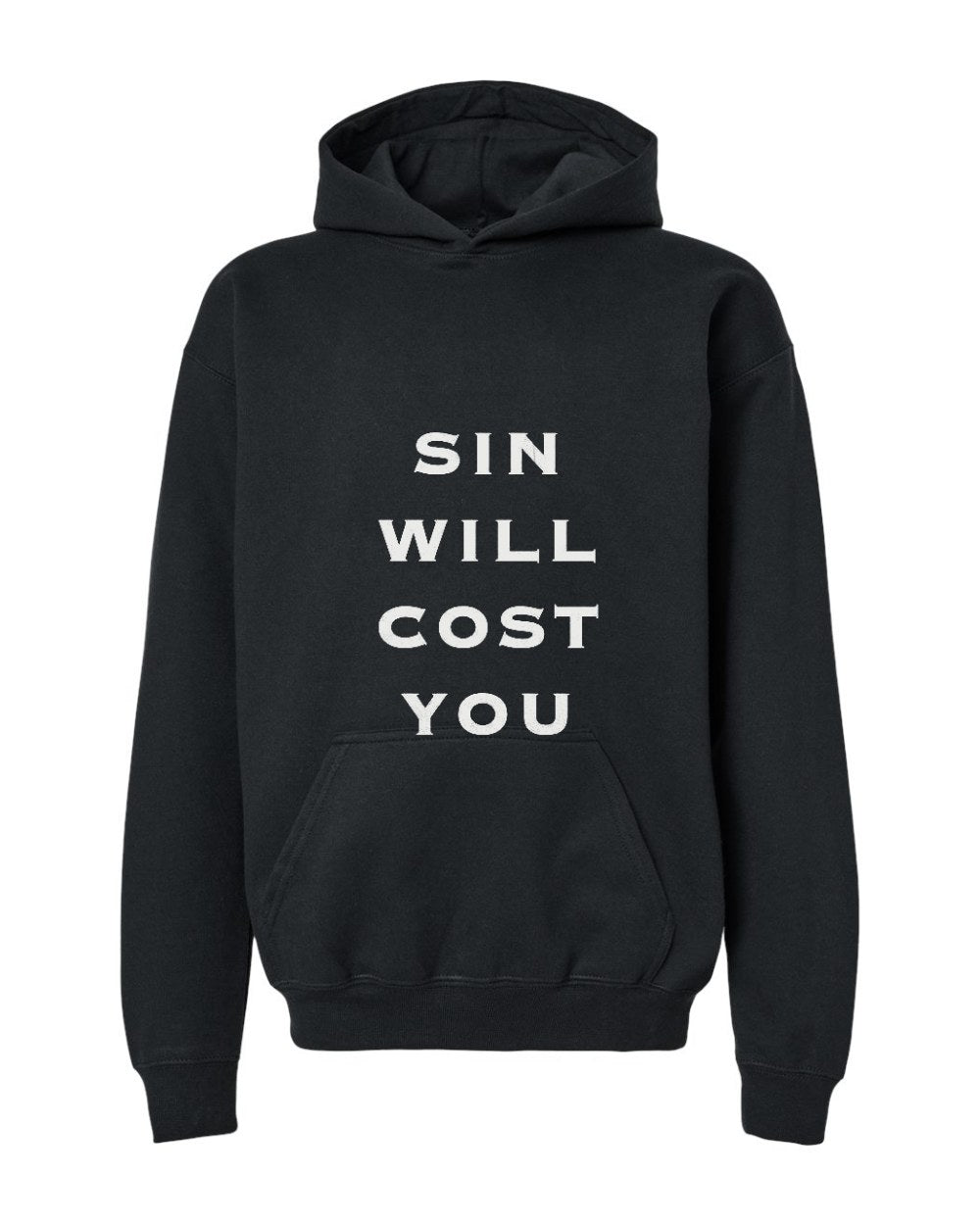 Sin Will Cost You Youth Hoodie - Black
