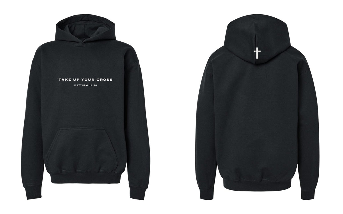 Take Up Your Cross Youth Hoodie - Black